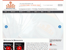 Tablet Screenshot of manavoorutrust.com